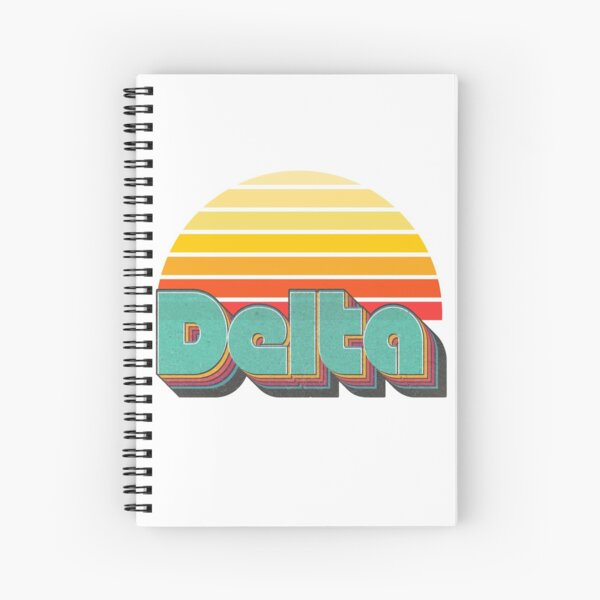 Retro Delta Spiral Notebook