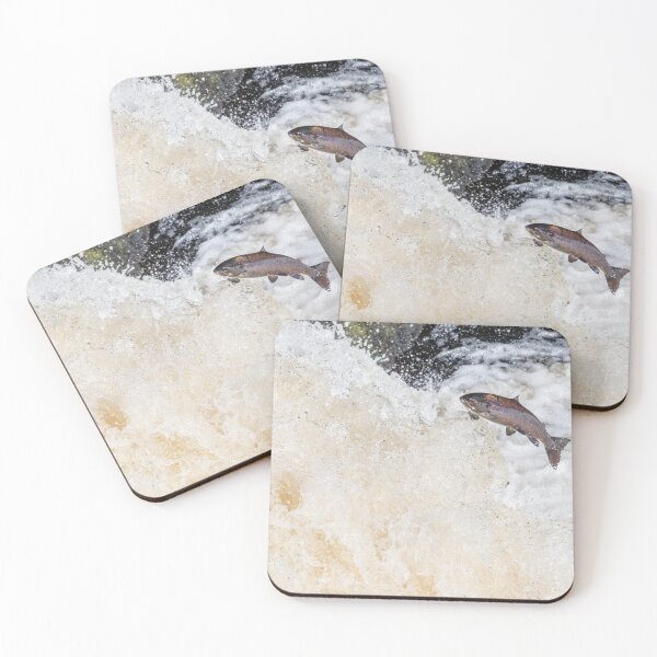 Item preview, Copy of Leaping atlantic salmon on a waterfall designed and sold by chanonry.