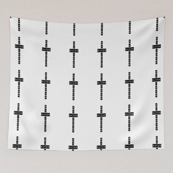 Item preview, Saviour Saves, Cross Patterns, Acts 4:12 designed and sold by bugtalk.