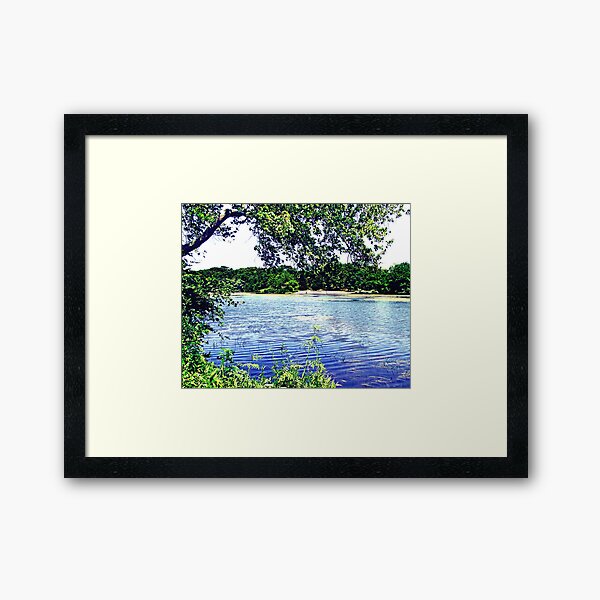 "The Painted Lake" Framed Art Print