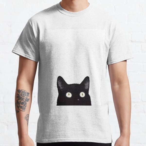 peeking cat shirt