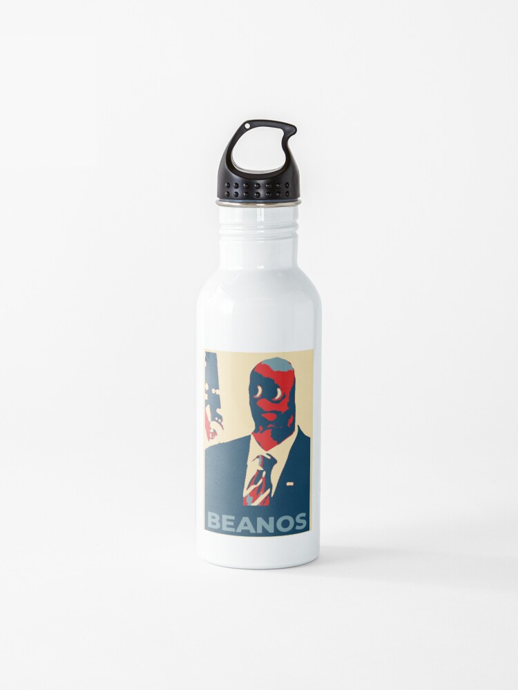 President Beanos Meme Water Bottle By Parkerevans21 Redbubble - beanos song roblox id code