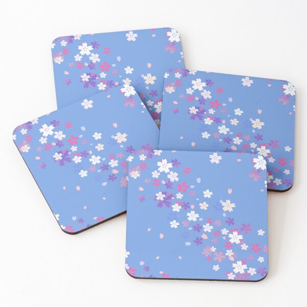 Item preview, Cherry blossoms in the wind -light blue and pink designed and sold by AtelierEmiLou.