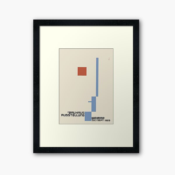 Bauhaus Exhibition Poster Collection 1923 - Avantgarde Arts No 7 Framed Art Print