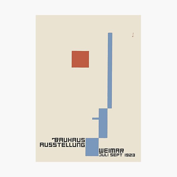 Collection d'affiches de l'exposition Bauhaus 1923 - Avantgarde Arts No 7 Impression photo