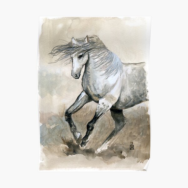 Cheval Camargais Poster
