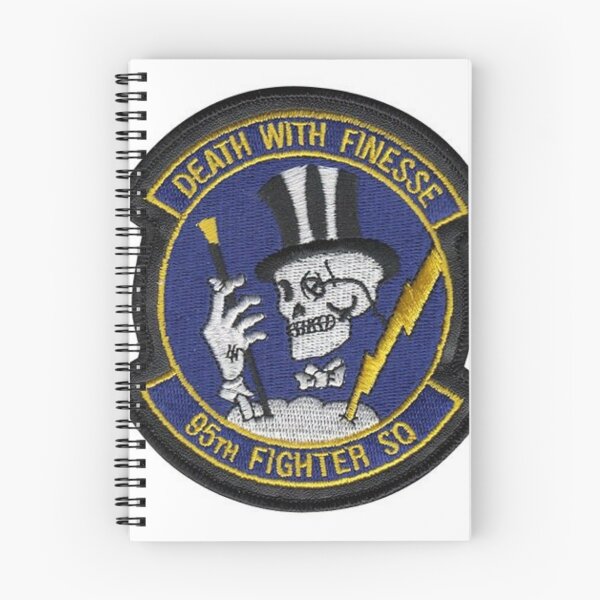 Item preview, Pegatina USAF Death With Finesse 95th Fighter Squadron Patch designed and sold by MilitaryPlus.