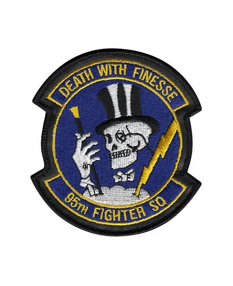 USAF Death With Finesse 95th Fighter Squadron Patch Sticker