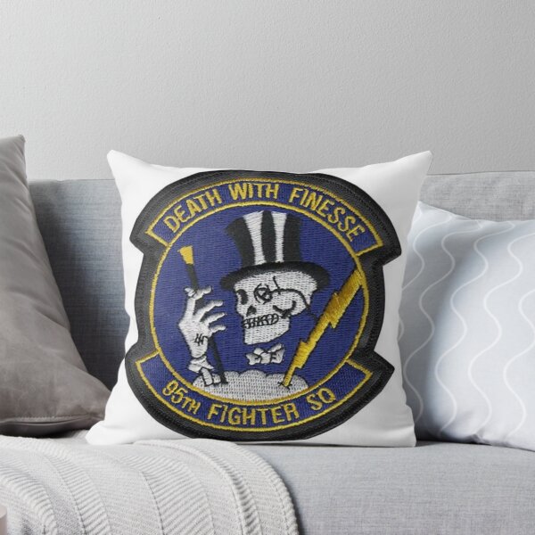 Item preview, USAF Death With Finesse 95th Fighter Squadron Patch Sticker designed and sold by MilitaryPlus.