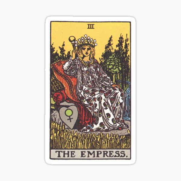 The Empress Tarot card Sticker