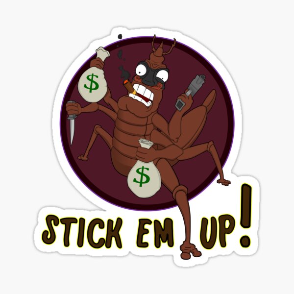 Stick Em Up Stickbug Sticker