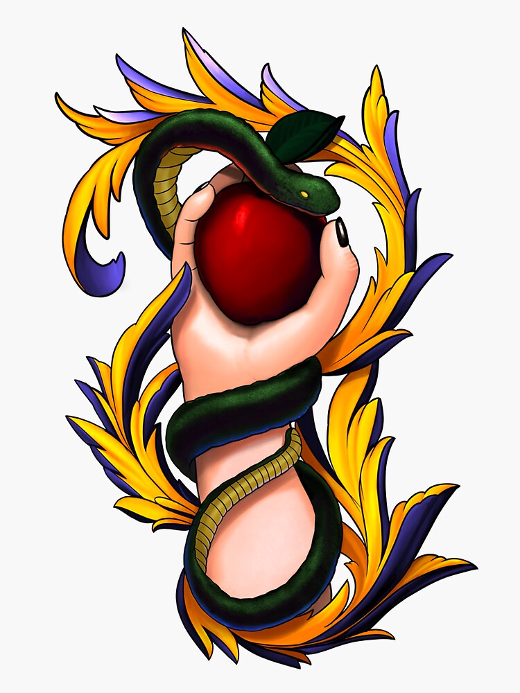 draketattoosnakecolorbackpieceflowersappleblossomapple ryandrakeryandraketattoo