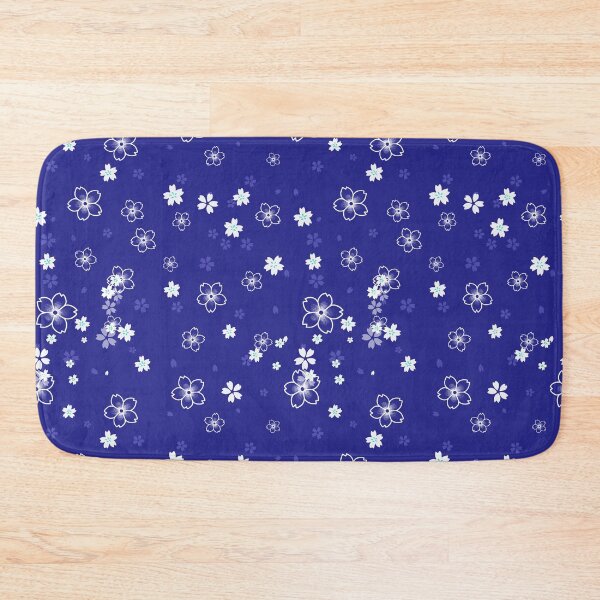 Item preview, Cherry blossom snow -dark blue designed and sold by AtelierEmiLou.