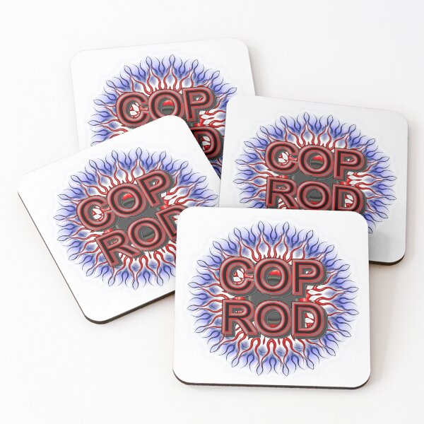 Item preview, COP ROD NAME ( RED ) WITH FLAMES IN BACKGROUND designed and sold by CopRod.