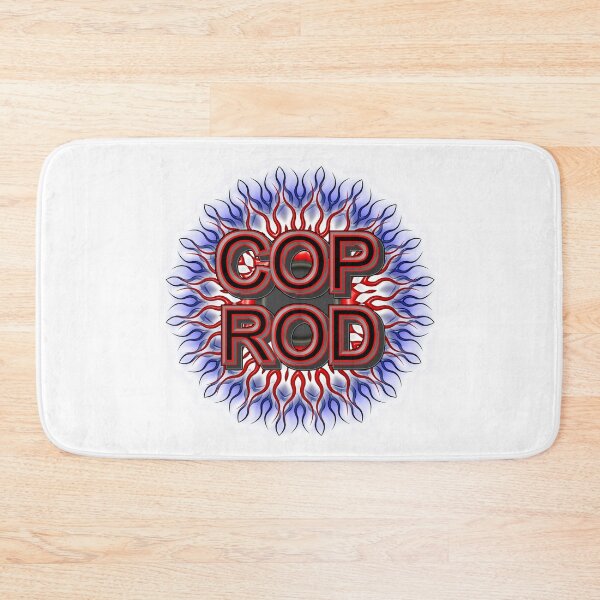 Item preview, COP ROD NAME ( RED ) WITH FLAMES IN BACKGROUND designed and sold by CopRod.
