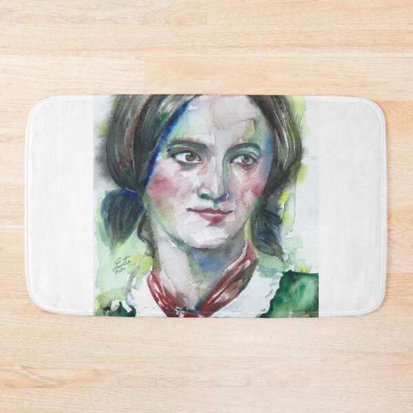 Item preview, CHARLOTTE BRONTE watercolor portrait .1 designed and sold by lautir.