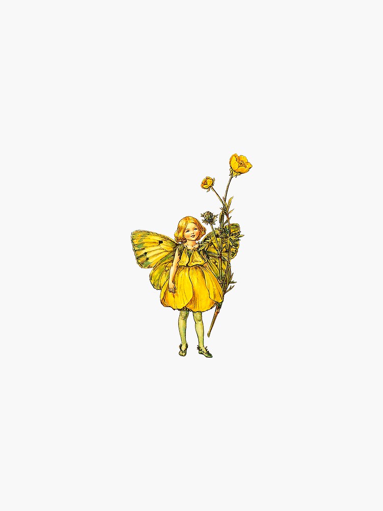 Flower Fairy Sticker Pack - Vintage Fairies Set Sticker for Sale by  elevens