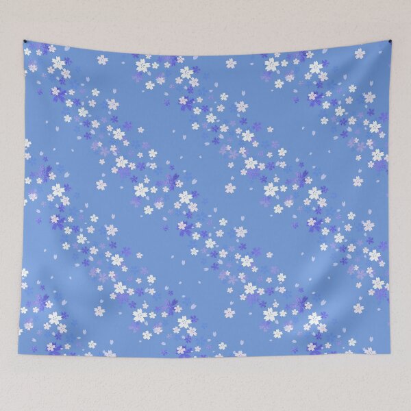 Item preview, Cherry blossoms in the wind -light blue designed and sold by AtelierEmiLou.