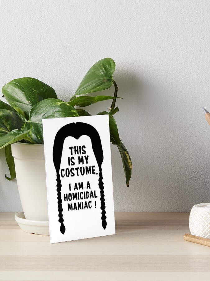 Wednesday Addams Printed Costume