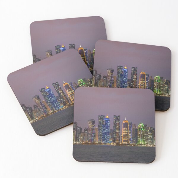 Item preview, Qatar. Doha. Illuminated Downtown. Sunset. designed and sold by vadim19.