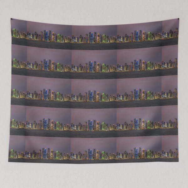 Item preview, Qatar. Doha. Illuminated Downtown. Sunset. designed and sold by vadim19.