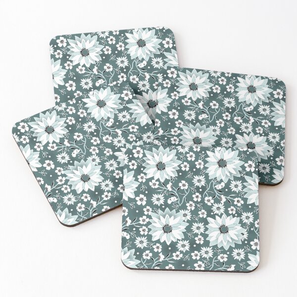 Item preview, Pine and Mint Floral designed and sold by Giliane Bader.