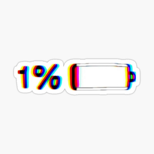 1% ALMOST DEAD Sticker
