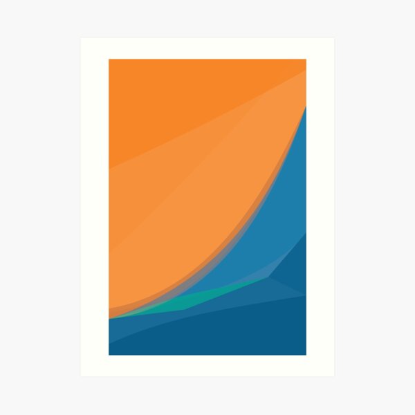 Orange Wave Art Print