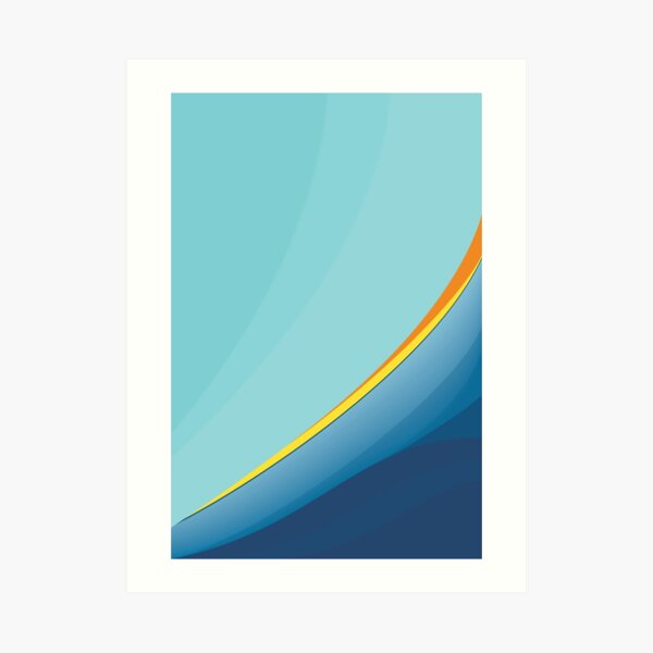 Aqua Wave Art Print