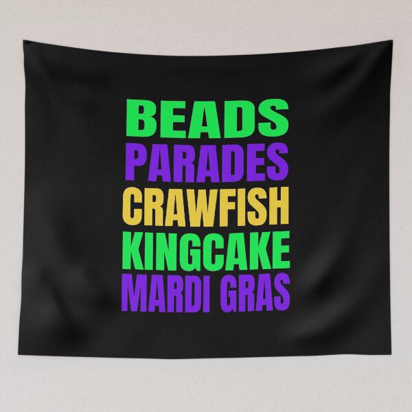 Item preview, Beads Parades Crawfish Kingcake Mardi Gras product designed and sold by RedmonsDesigns.