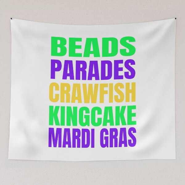 Item preview, Beads Parades Crawfish Kingcake Mardi Gras product designed and sold by RedmonsDesigns.