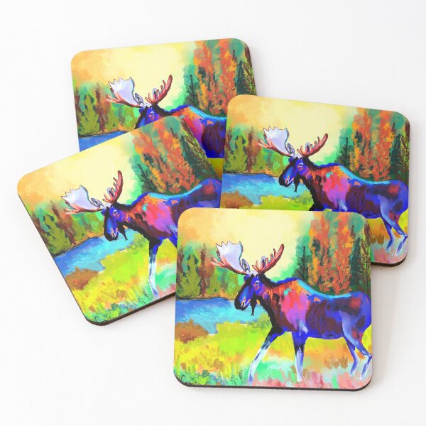 Item preview, Colorful Moose designed and sold by sarahpainter.