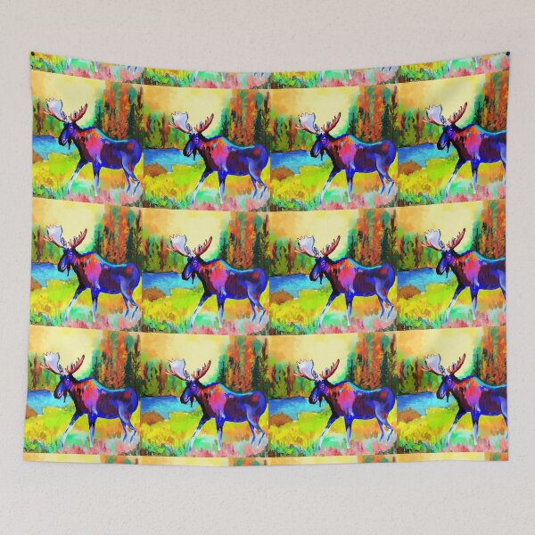 Item preview, Colorful Moose designed and sold by sarahpainter.
