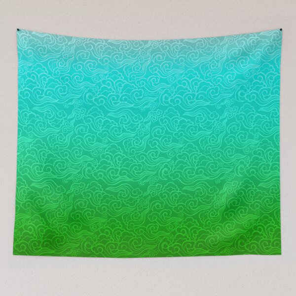 Item preview, Aquamarine Clouds Print designed and sold by TATIANA FERREIRA.