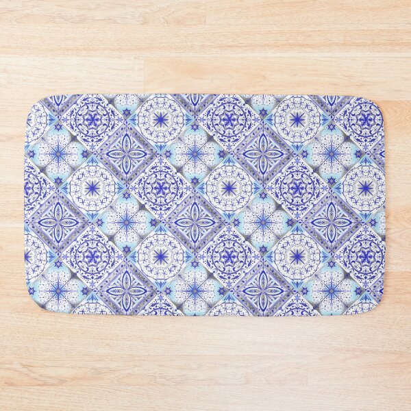 Item preview, Blue winter snow pattern  designed and sold by AtelierEmiLou.