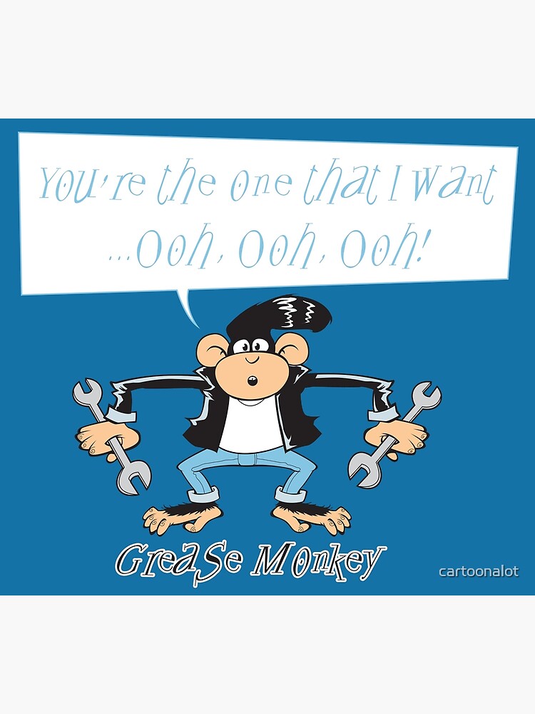 "Grease Monkey" Poster by cartoonalot Redbubble