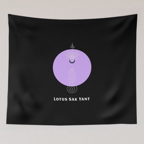 Item preview, Lotus Sak Yant With Purple Circle Design designed and sold by darknessjeff86.