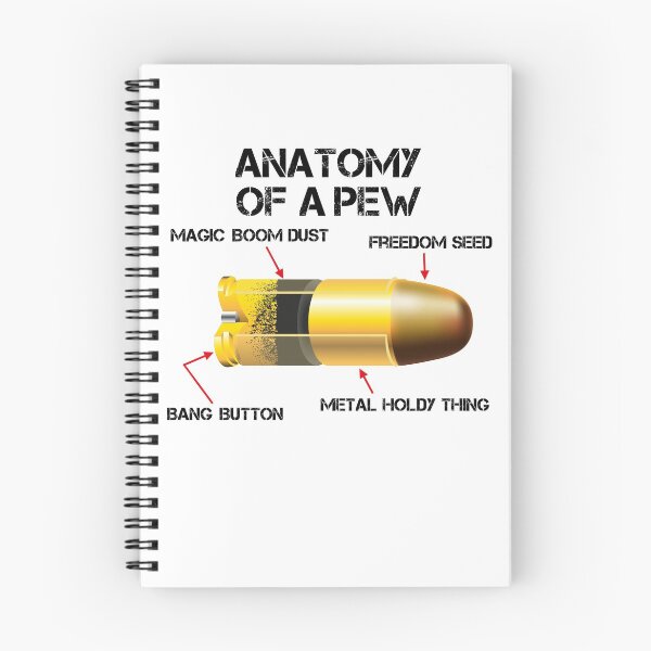 Item preview, Anatomy Of A Pew Funny Parts Of A Bullet Pro Gun Rights Gear designed and sold by DynamicDesign.