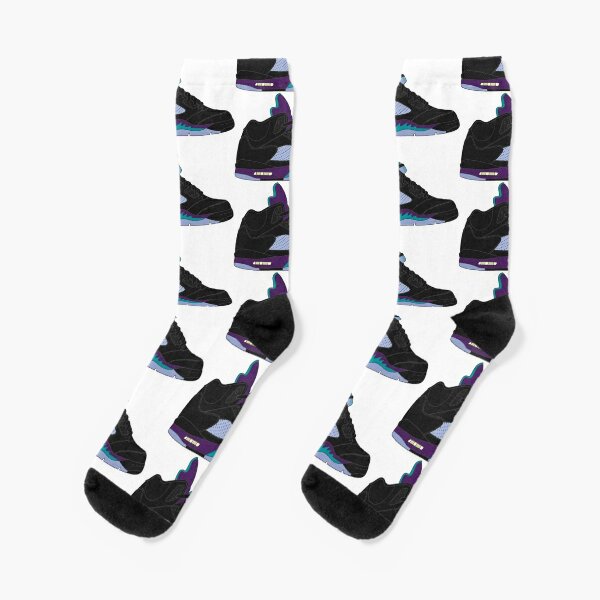 jordan 5 grape socks