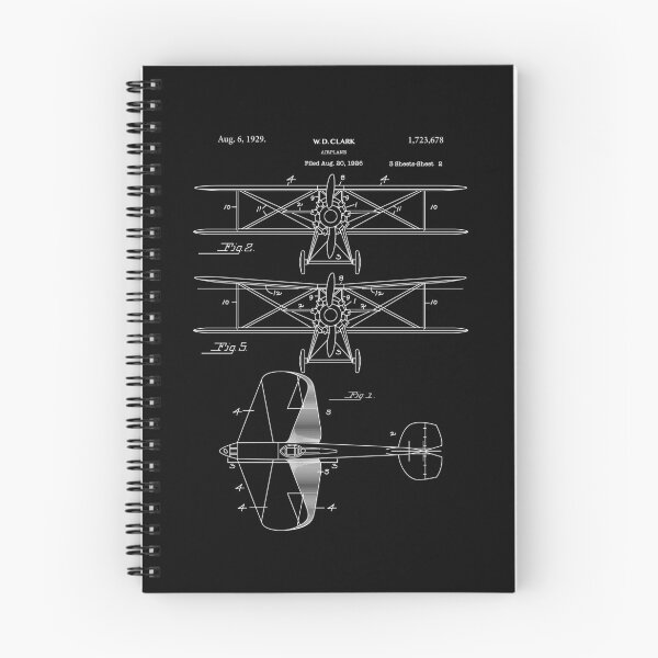 Item preview, 1929 Biplane Patent Airplane Schematic Aviation Pilot Gear designed and sold by DynamicDesign.