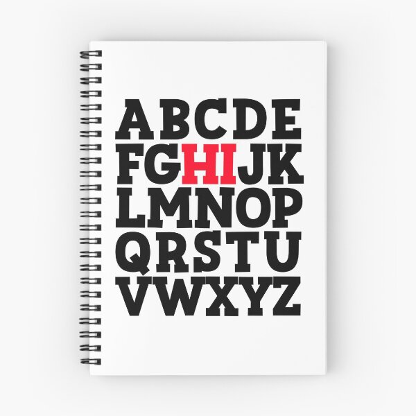 Item preview, ABC's HI Funny Hello Alphabet Student Teacher Greeting Gear designed and sold by DynamicDesign.