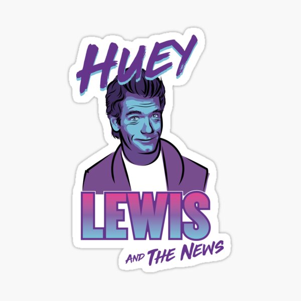 HUEY LEWIS AND THE NEWS Metal Music Rock Band Vinyl Sticker Decal Car Window 8" 