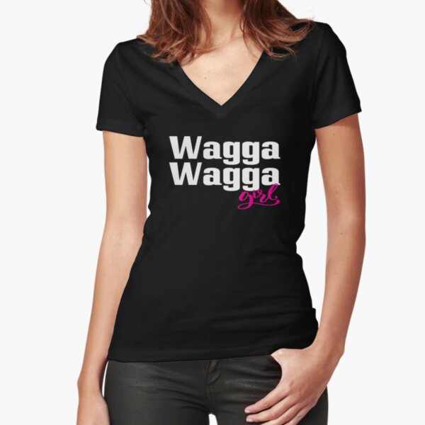 Wagga Wagga Girl Australia Raised Me Fitted V-Neck T-Shirt