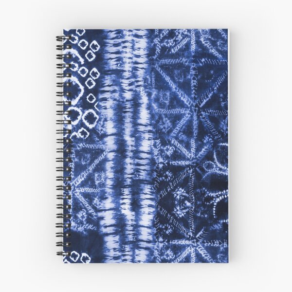 Item preview, Dark Blue Summer Tie Dye Batik Wax Tie Die Print designed and sold by paperandfrill.