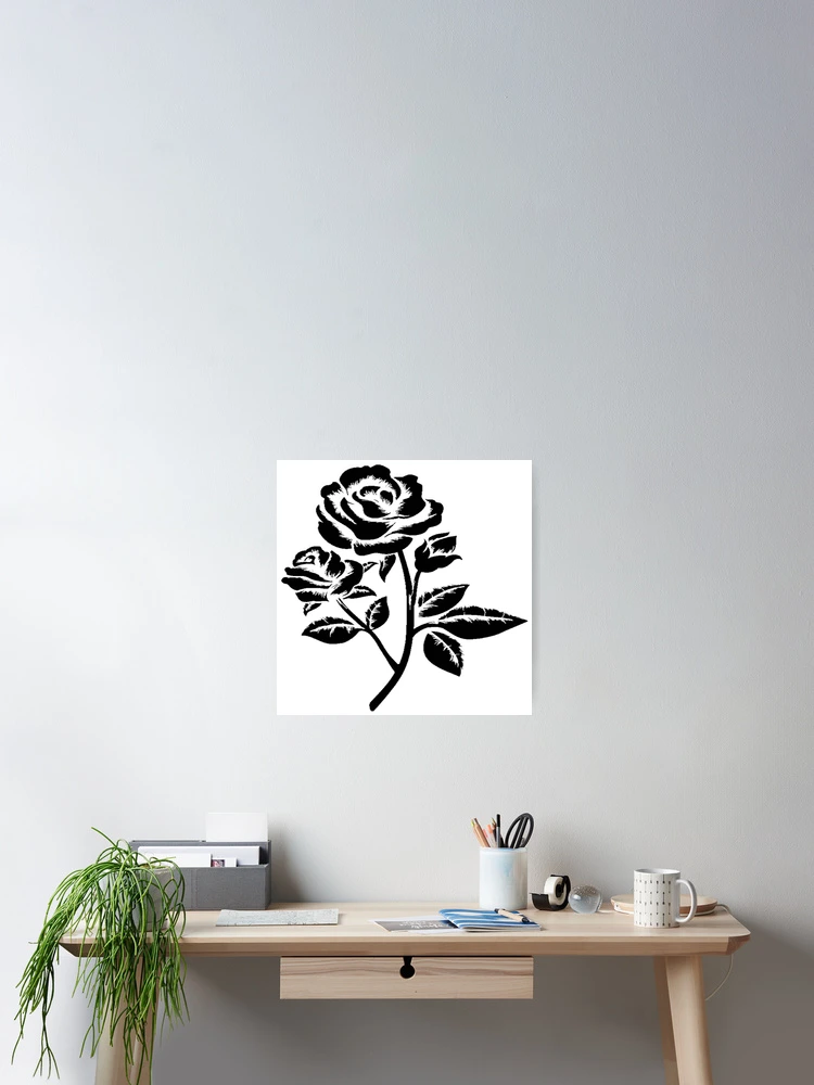 Thumbnail 2 of 3, Poster, BW Roses designed and sold by Doctors-orders.