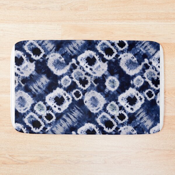 Artikelvorschau, Dunkelblaue Sommer Krawattenfarbe Batik Wachs Krawatte Die Print entworfen und verkauft von paperandfrill.