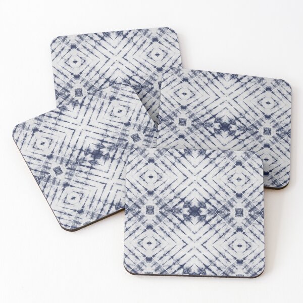 Item preview, Dark Blue Summer Tie Dye Batik Wax Tie Die Print designed and sold by paperandfrill.