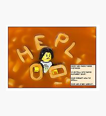 Alphabet Soup. Photographic Print