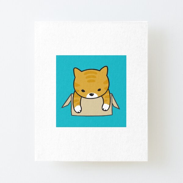 Cute Orange cat Canvas Mounted Print