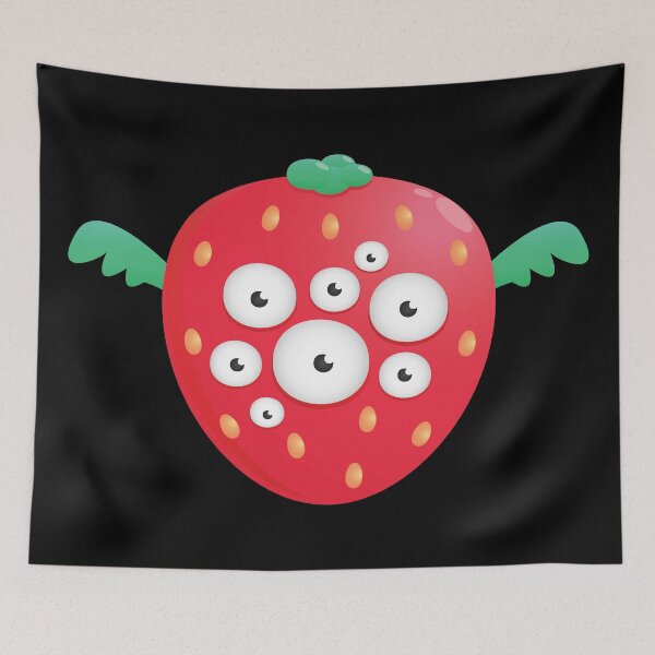Item preview, Cute Funny Strawberry Alien / Monster designed and sold by lindskacy.